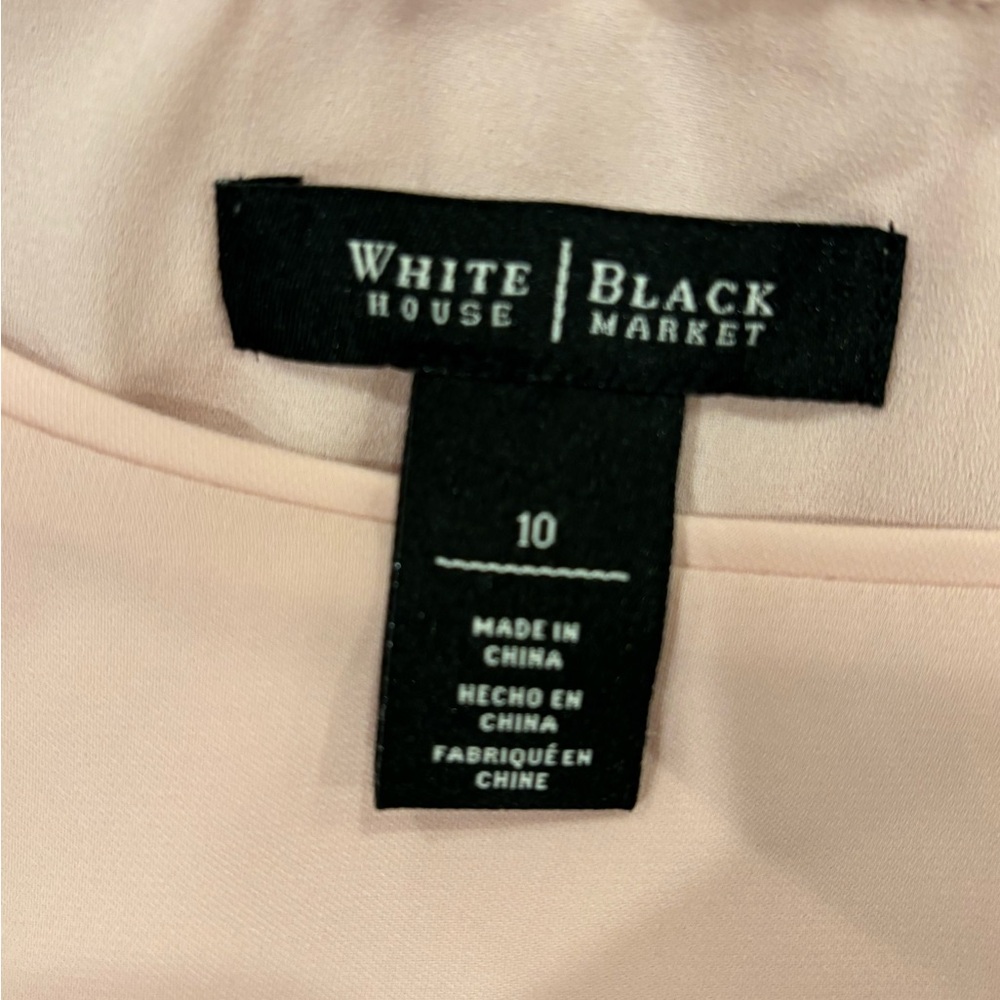 WHBM Dusty Rose Women's Split Back Blouse, size 10 - Picture 11 of 16